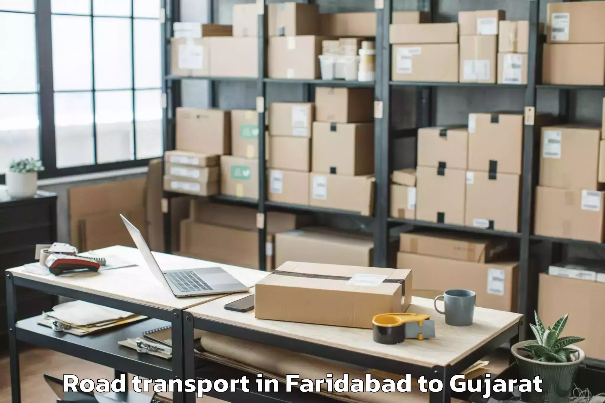 Easy Faridabad to Koba Road Transport Booking